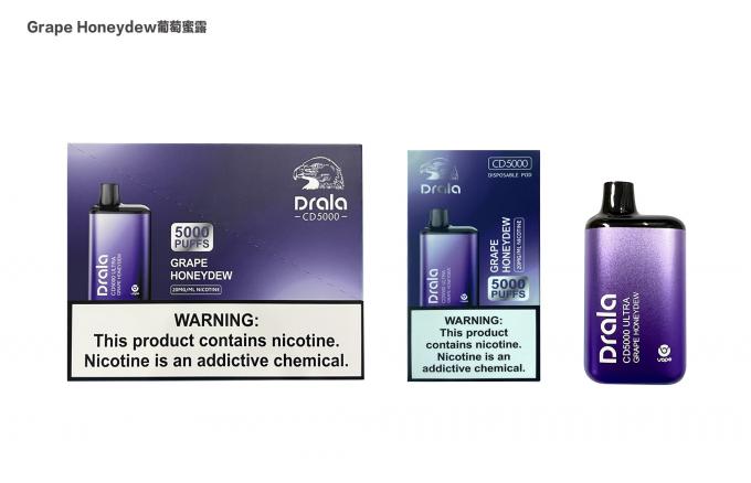 Drala Vape 5000 επανακαταλογηστέος λοβός Vape ριπών 2