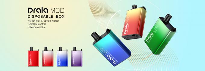 15ml επανακαταλογηστέος μίας χρήσης έλεγχος 6000 ροών αέρος κιβωτίων μίας χρήσης συσκευή λοβών Vape ριπών 1